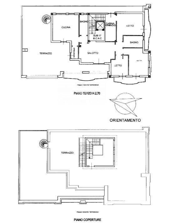 Foto 28 - Attico Piazza Cesare Terranova
 
5, Parabita - planimetria 1