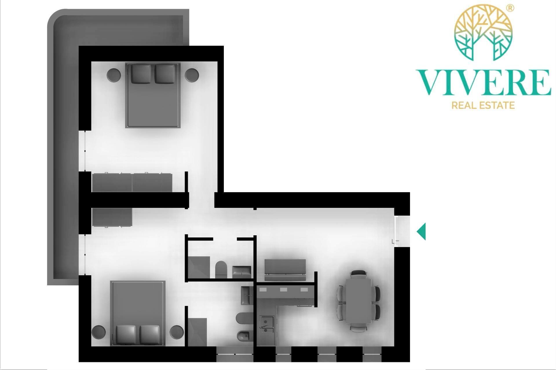 Foto 18 - Trilocale Via Di Trasone, Roma - planimetria 1