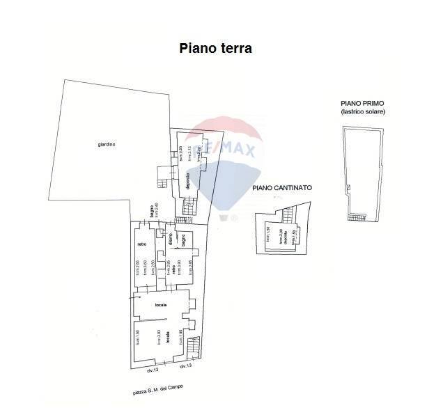 Pianta 2D - Casa indipendente Piazza Santa Maria Del Campo
 
12, Bari - planimetria 1