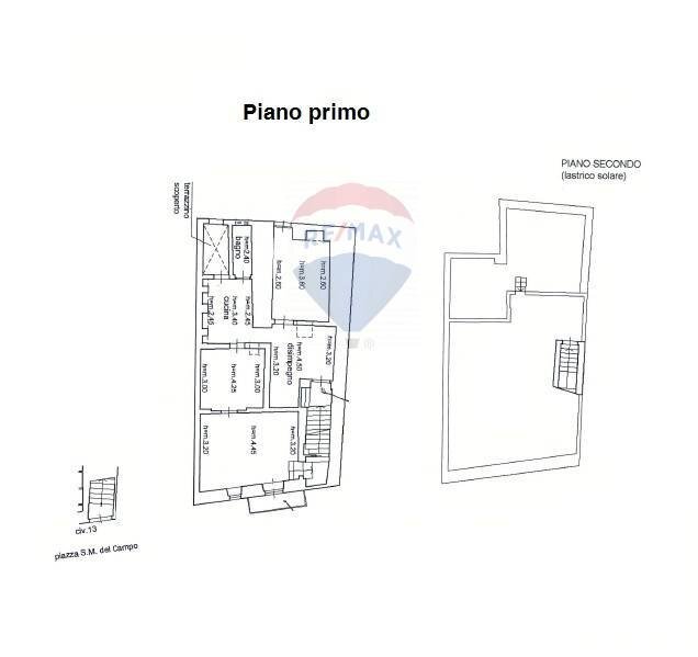 Pianta 2D - Independent house Piazza Santa Maria Del Campo
 
12, Bari - floor plans 1