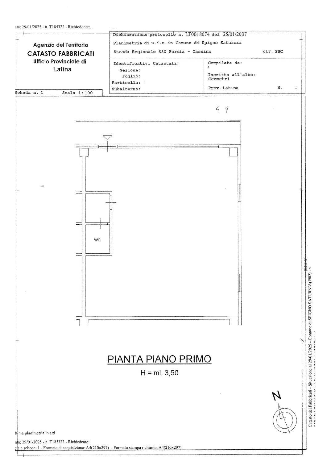 Office strada Regionale Formia-Cassino, Spigno Saturnia - floor plans 1
