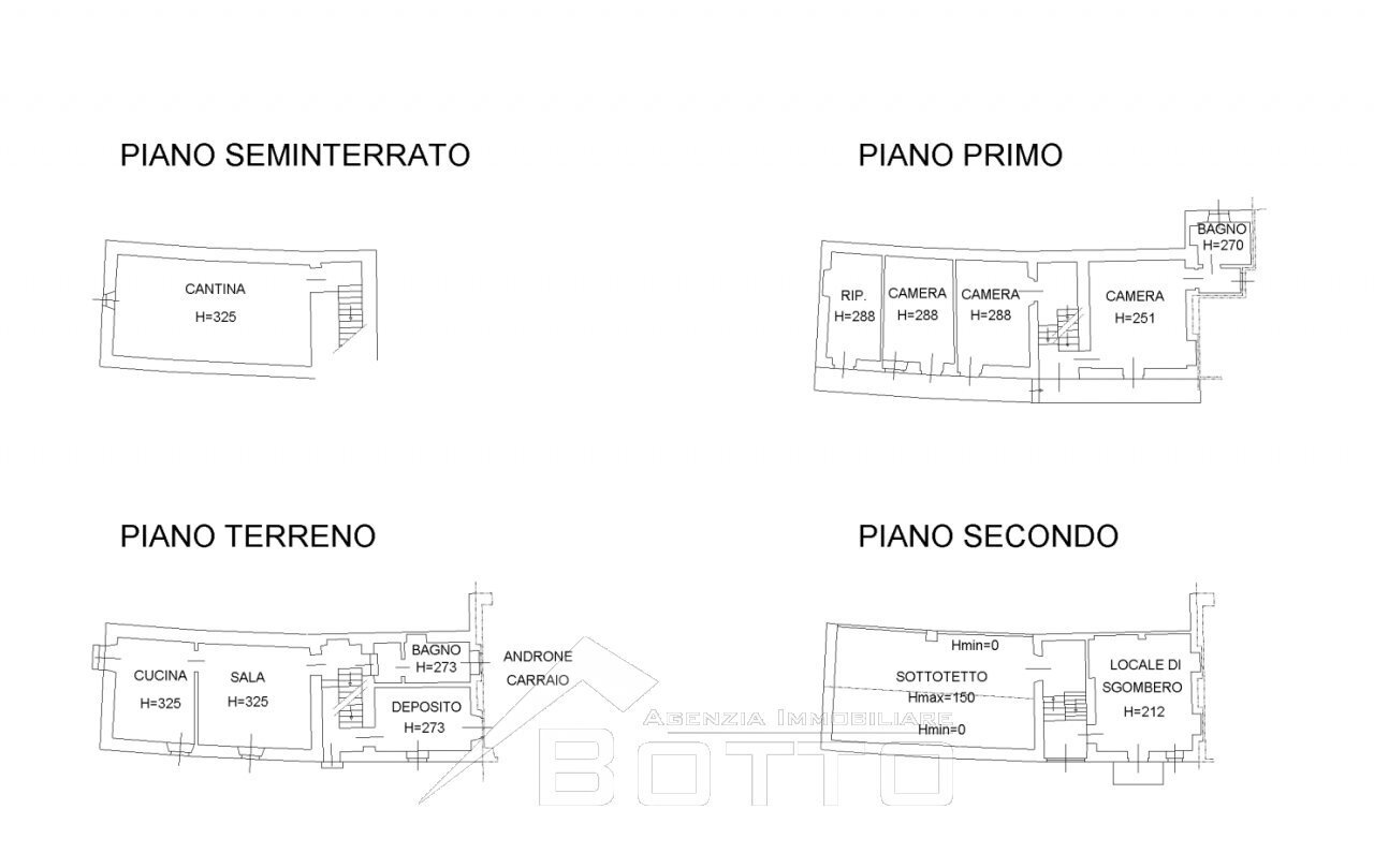 Independent house via Pietro Micca 39, Roasio - floor plans 1