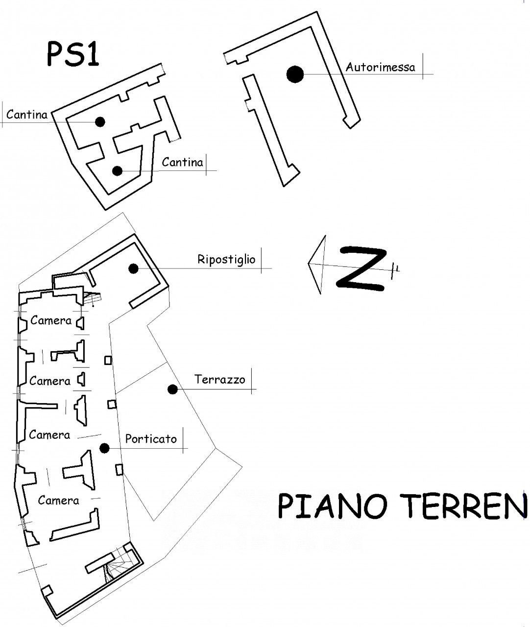 Villa via GIUSEPPE MAZZOLA 2 A, Valduggia - floor plans 1