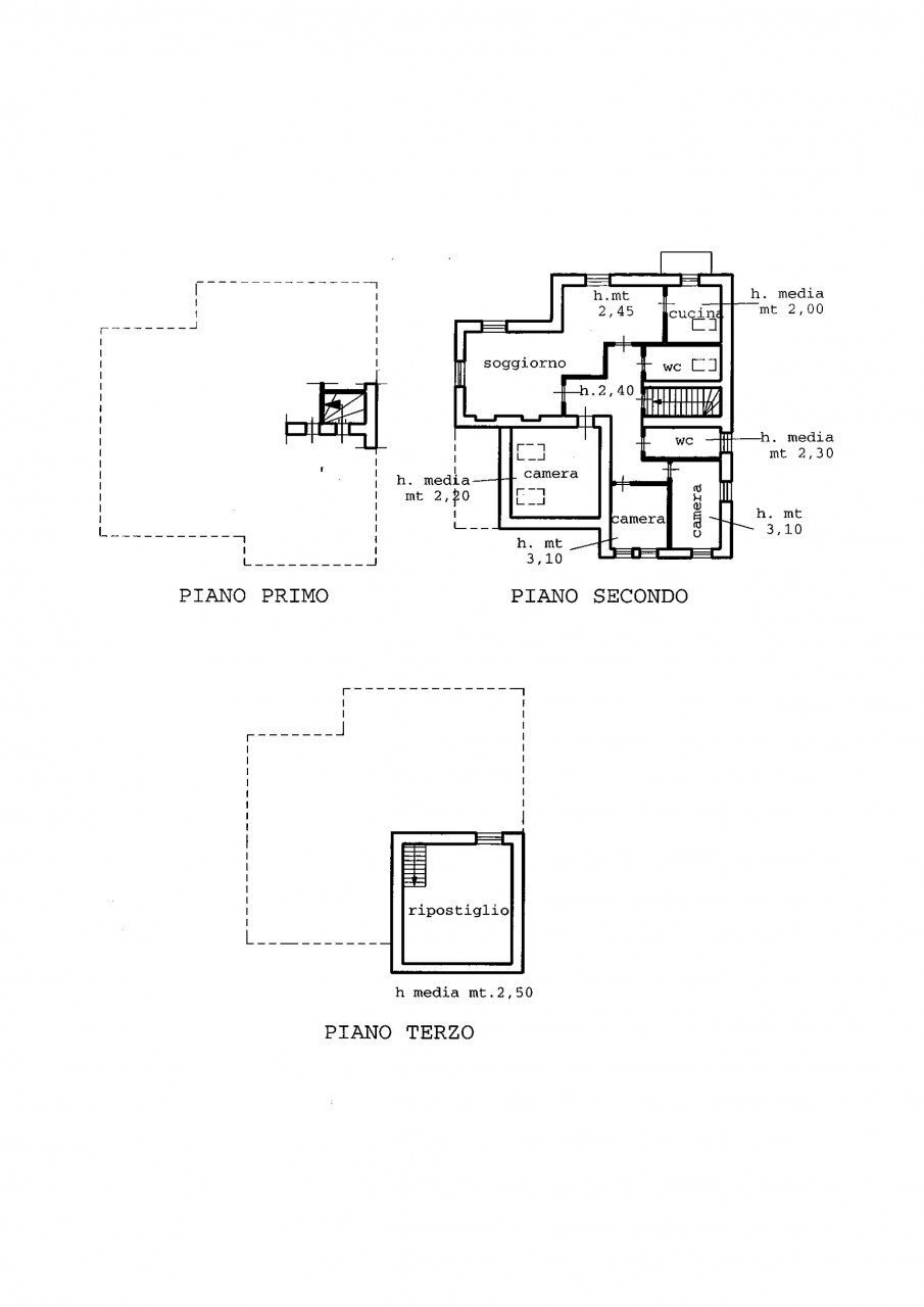 Four-room apartment viale Rimembranze 7, Borgosesia - floor plans 1