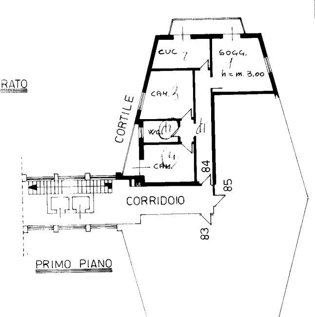 Trilocale viale Guglielmo Marconi, 72, Gattinara - planimetria 1