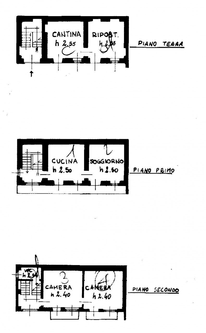Casa indipendente FRAZIONE UCCELLI, Caprile - planimetria 1