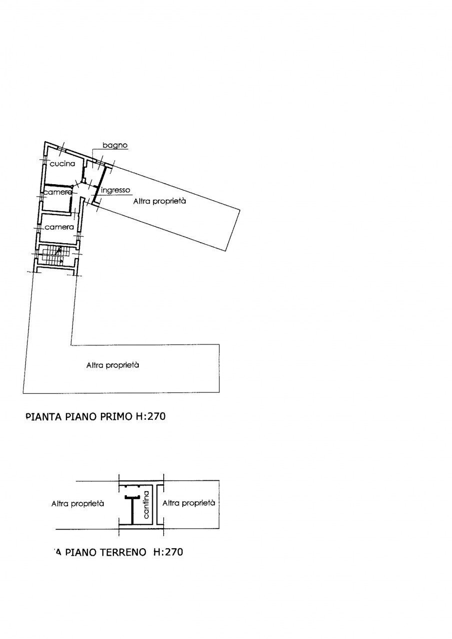 Trilocale via DELLE FONTANE 70, Borgosesia - planimetria 1