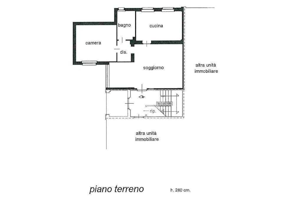 Villa Quadrifamiliare Via A. Collobiano, Salasco - planimetria 1