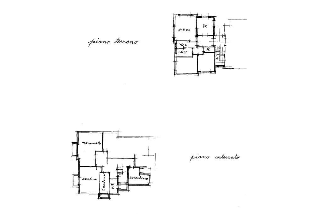 Villa Viale Paradiso, Rivarossa - planimetria 1