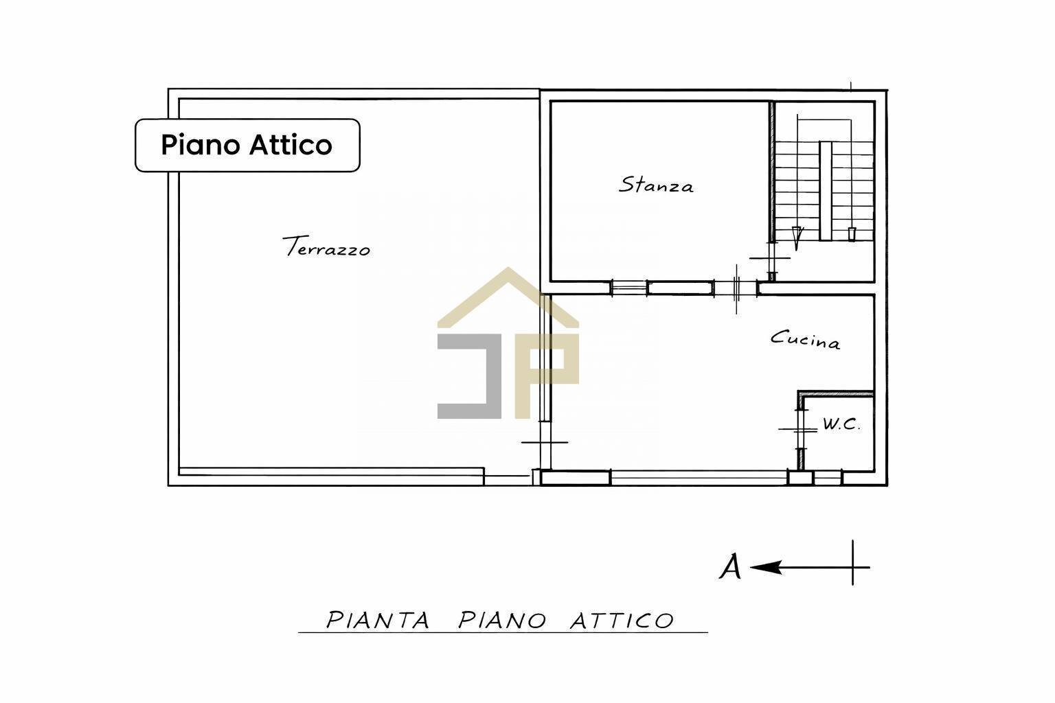 Foto 17 - Bilocale Via Galileo Galilei
 
119, Balestrate - planimetria 1
