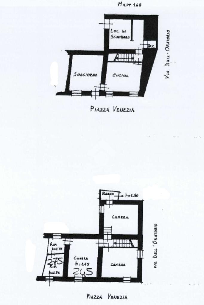 Appartamento Piazza Riccardo Garrone, Grondona - planimetria 1