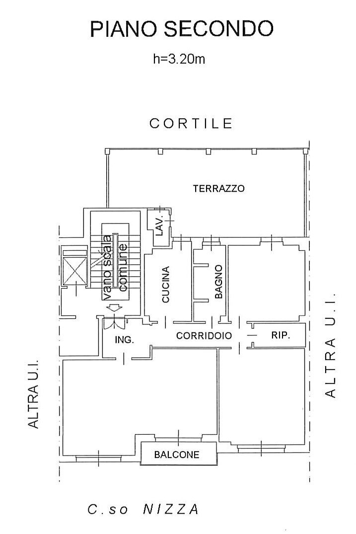 Apartment Corso Nizza, 60, Cuneo (neighborhood Cuneo Nuova) - floor plans 1