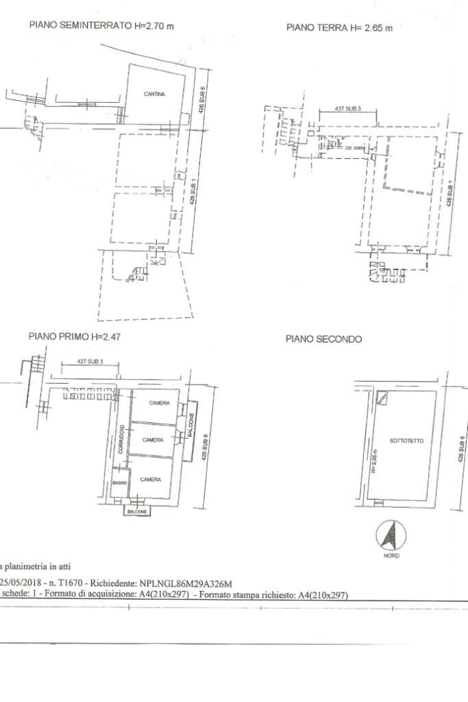 Semi-detached house Saint, Saint-Vincent - floor plans 1
