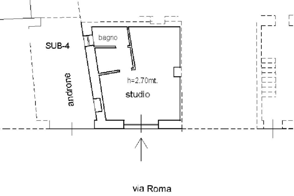 Casa indipendente Via Roma, Trinità - planimetria 1