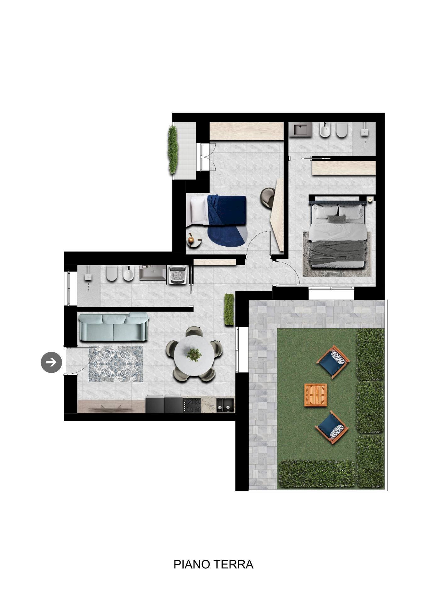 Foto 18 - Trilocale Strada Bergamini, Peschiera del Garda - planimetria 1