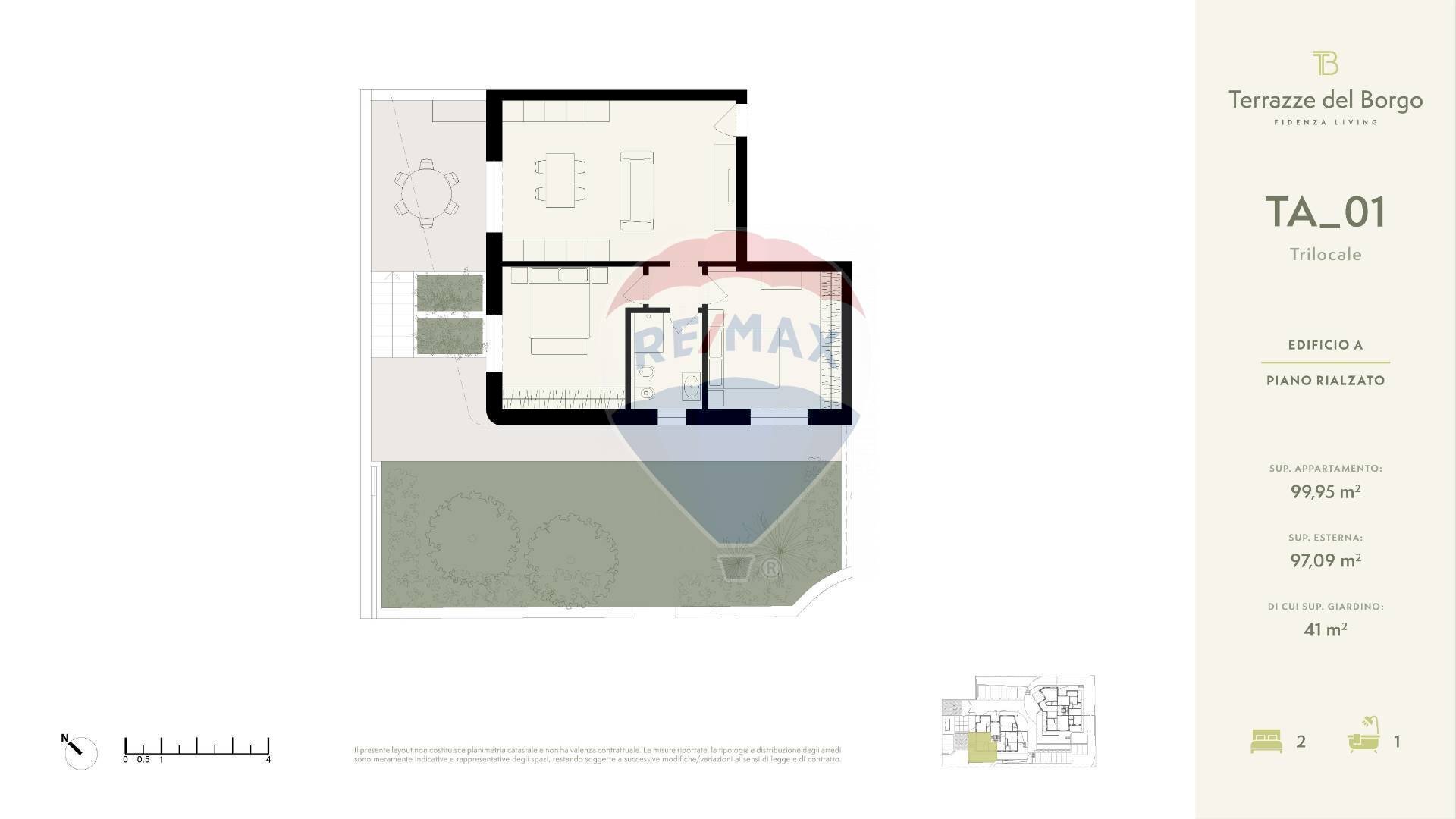 Pianta 2D - Three-room apartment Via Berzieri
 
11, Fidenza - floor plans 1