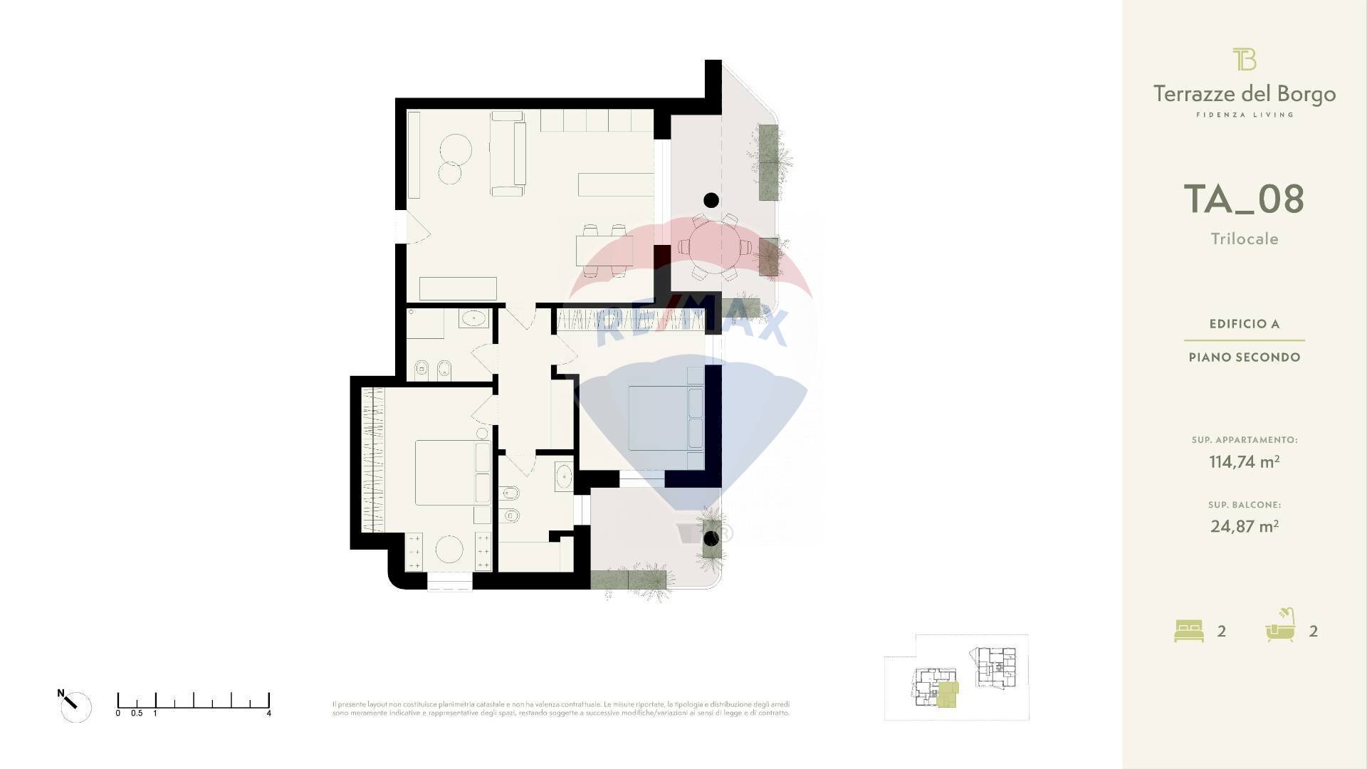 Pianta 2D - Trilocale Via Berzieri
 
11, Fidenza - planimetria 1