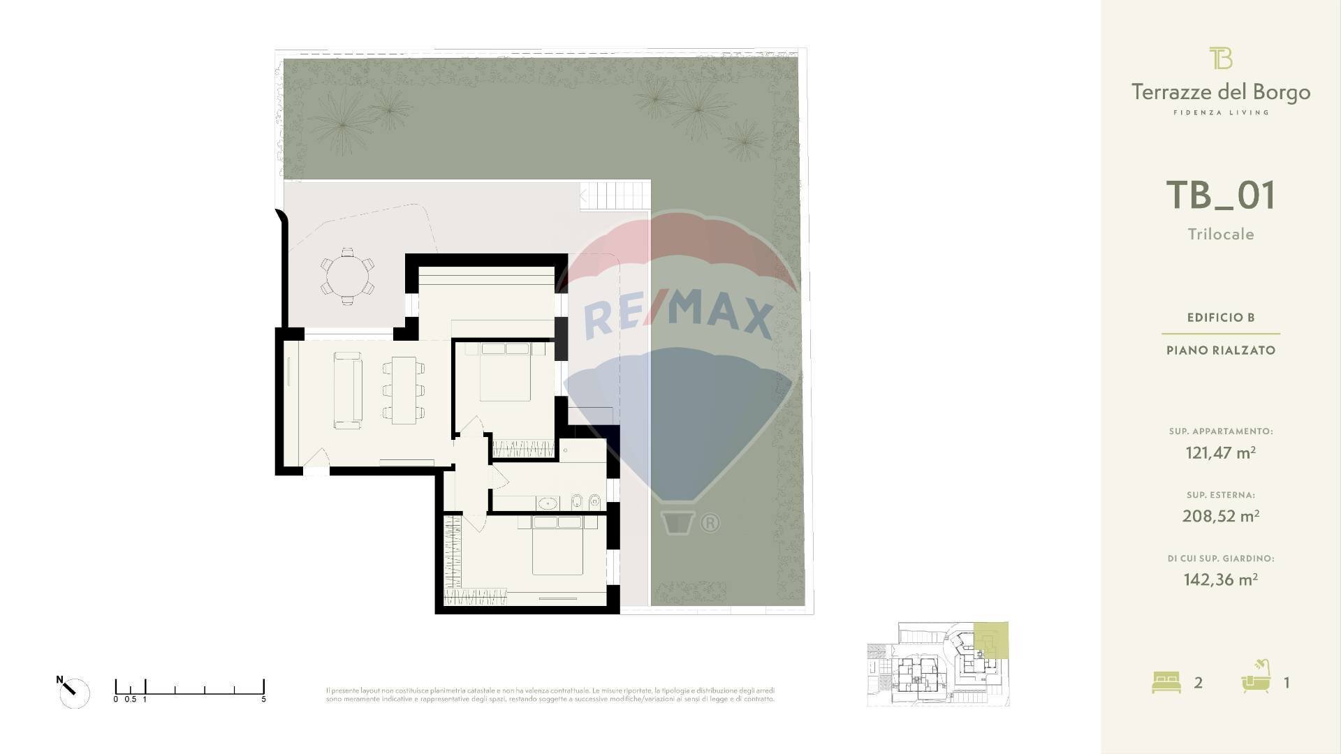Pianta 2D - Three-room apartment Via Berzieri
 
11, Fidenza - floor plans 1