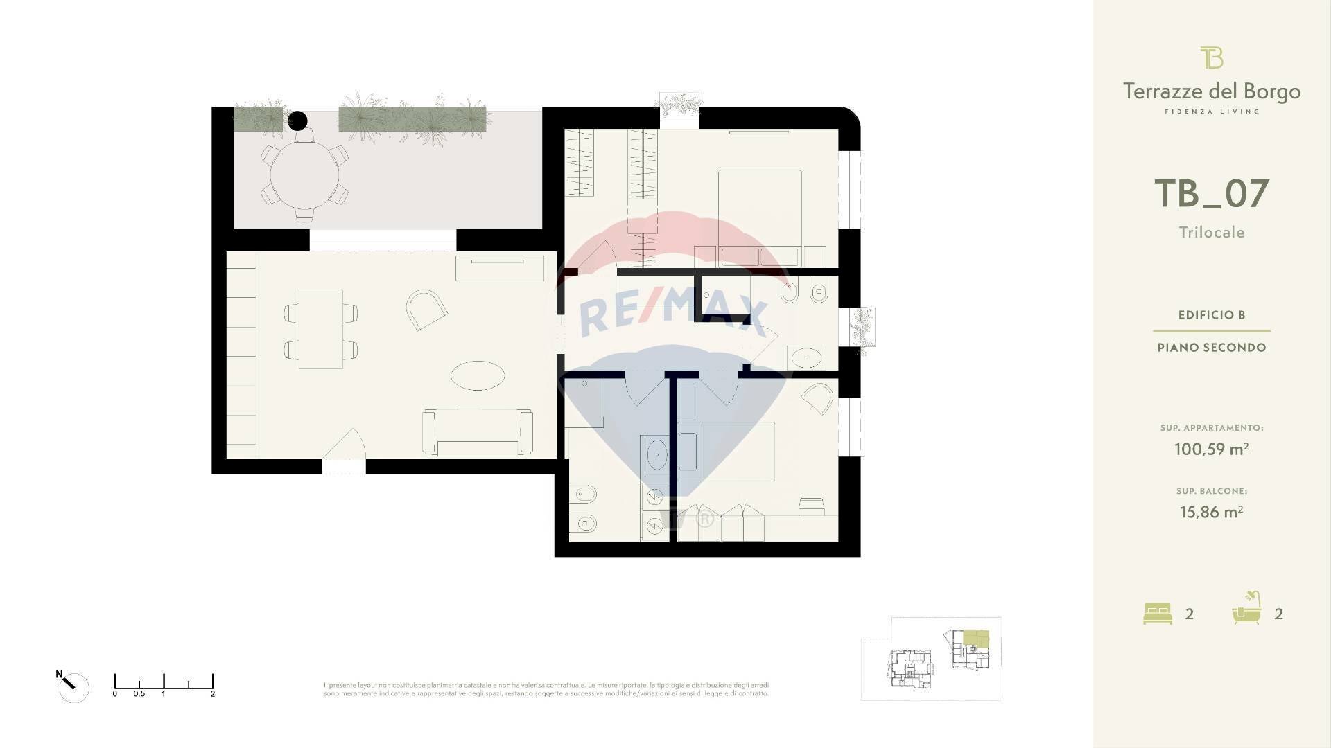 Pianta 2D - Three-room apartment Via Berzieri
 
11, Fidenza - floor plans 1
