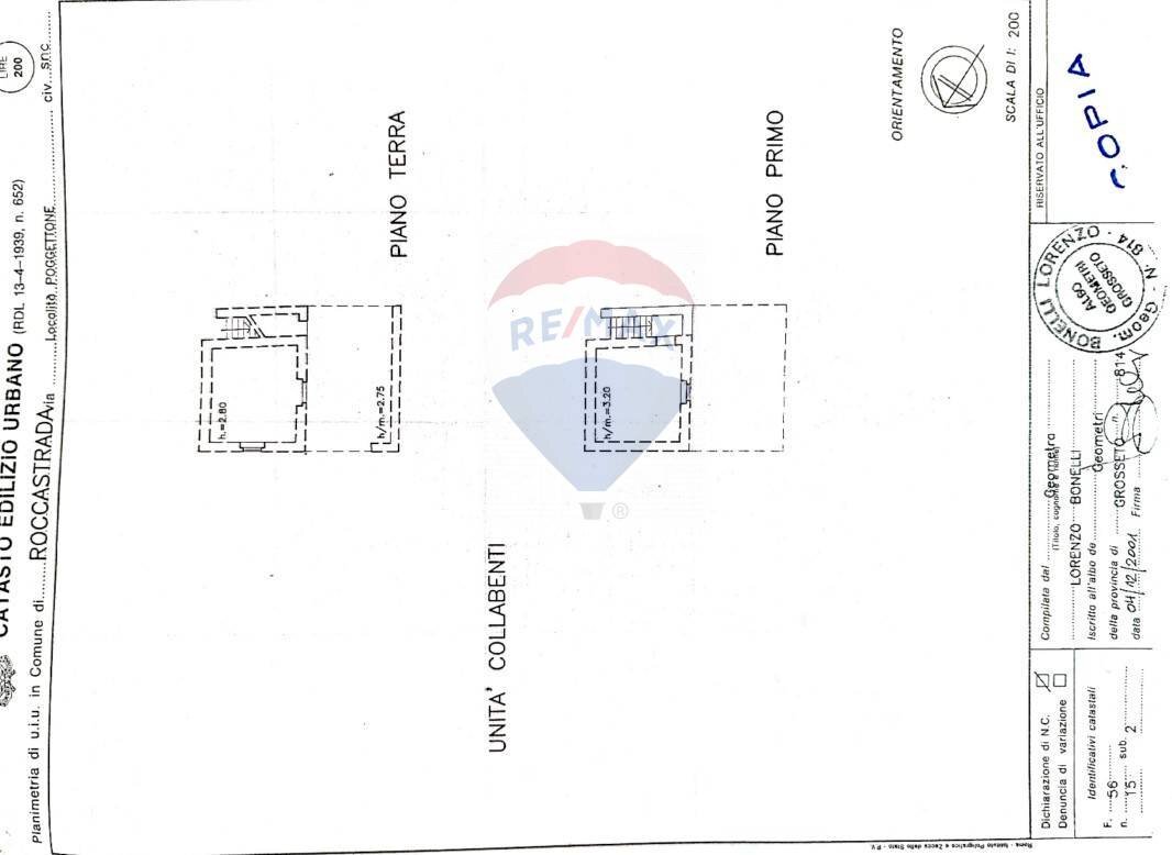 Pianta 2D - Rustico LOC. COLLELUNGO
 
SNC, Roccastrada - planimetria 1