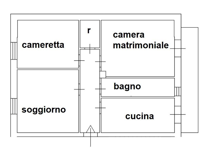 Trilocale via Antonio Meucci, 2, Deliceto - planimetria 1