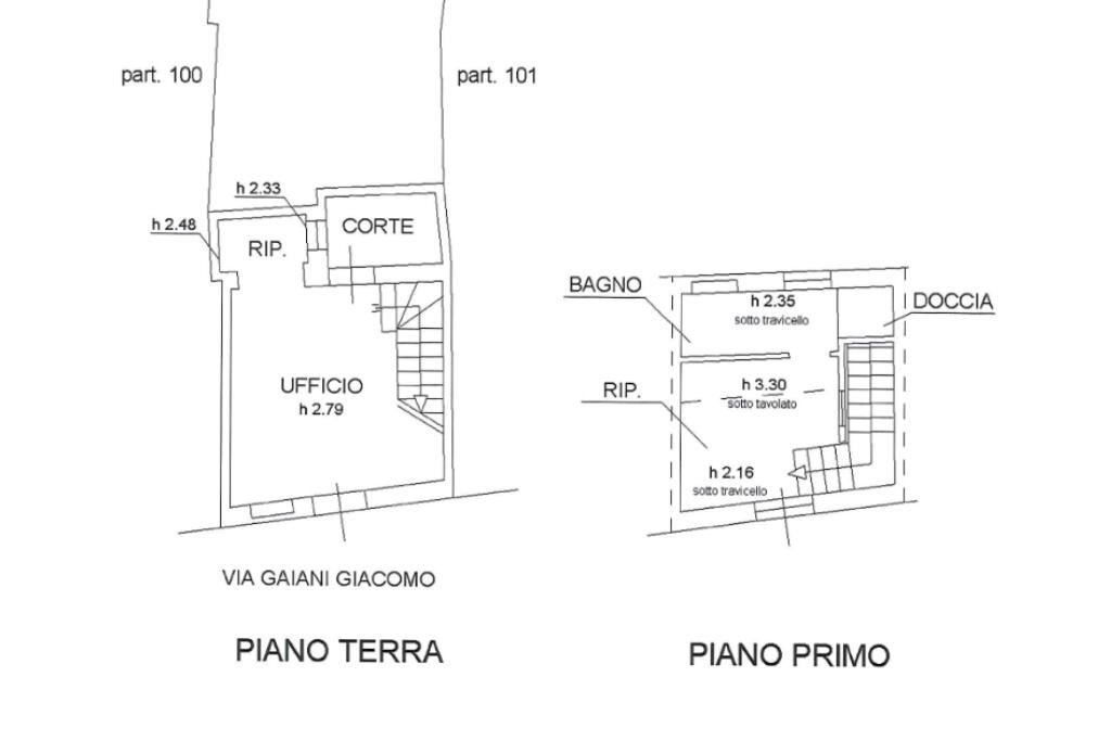 Box Via Giacomo Gaiani, Bagnacavallo - planimetria 1