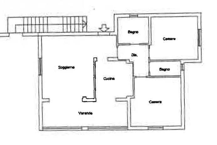 Planimetria - Villa via colline, Andora - planimetria 1
