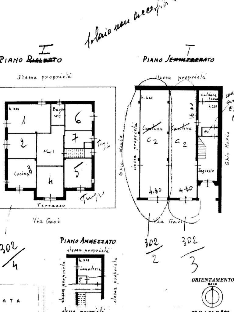 Casa indipendente Via Gavi, Bosio - planimetria 1
