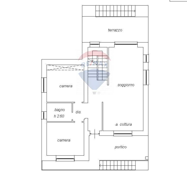 Pianta 2D - Villa Via Ten Giuseppe Lionelli Mendozza
 
44, Monvalle - planimetria 1