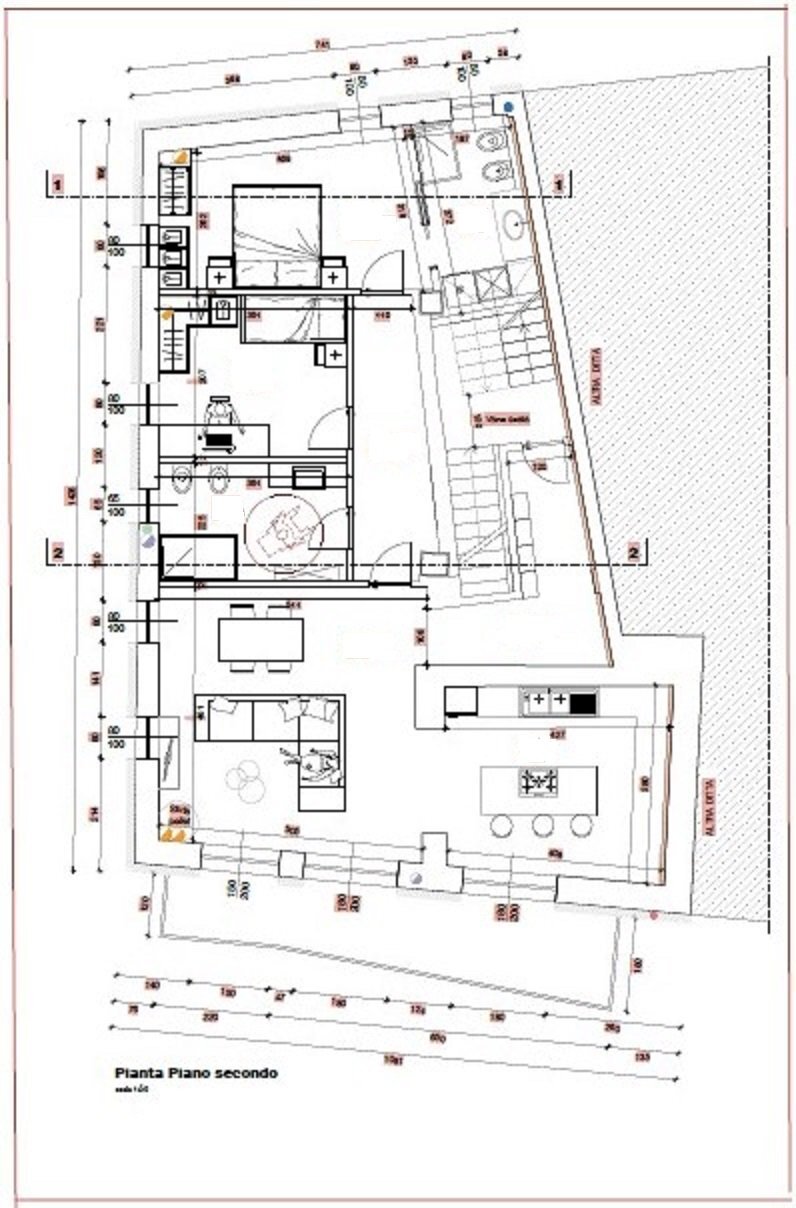 Trilocale frazione Gimillian, Cogne - planimetria 1