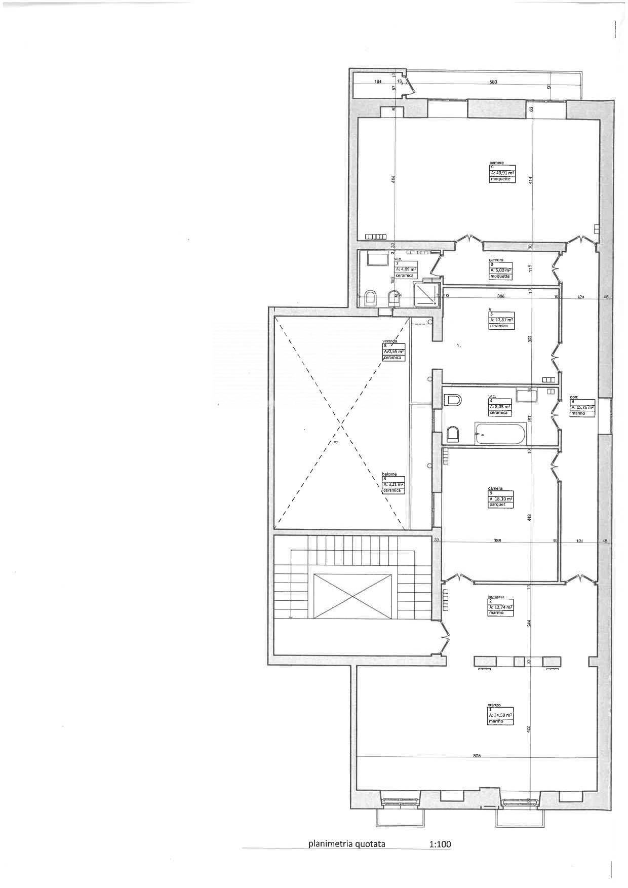 PLANIMETRIA - Four-room apartment Via Vito Nicola De Nicolo'
 
5, Bari - floor plans 1