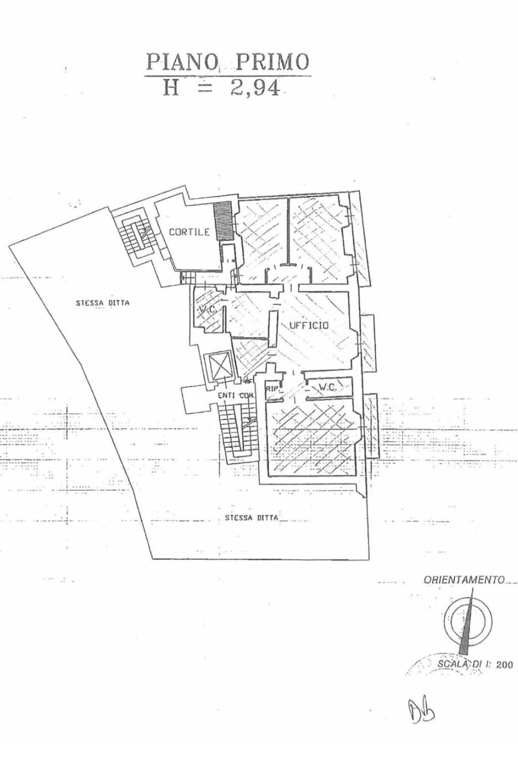 Office via Ponte Vetero, Milano - floor plans 1