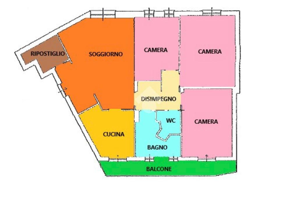 Appartamento Via Maria Bensi, Alessandria - planimetria 1