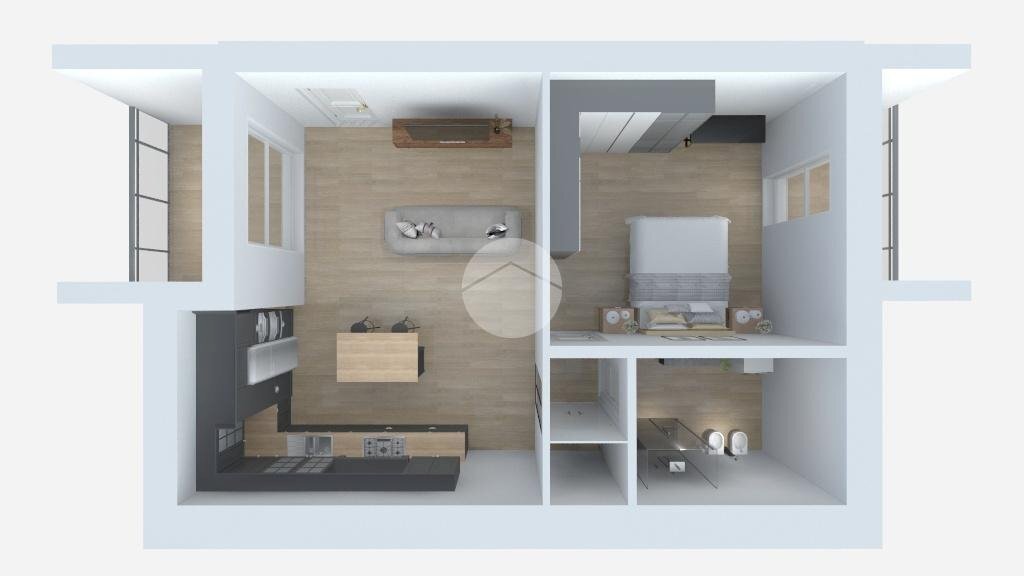 Two-room apartment Via Pascheretto, Marene - floor plans 1