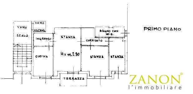 Foto 23 - Quadrilocale Via 25 Aprile, Monfalcone - planimetria 1