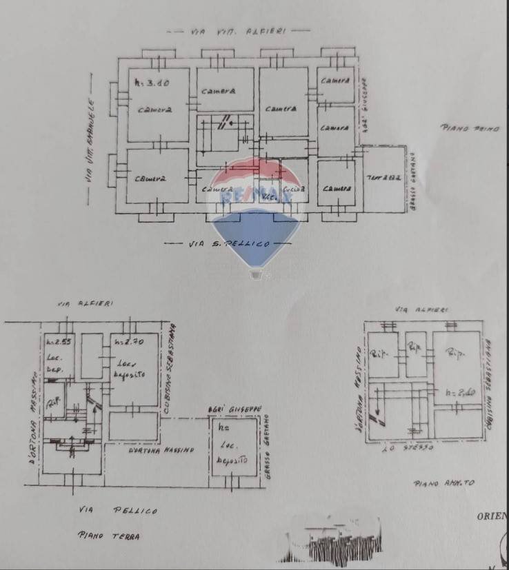 Foto 66 - Casa semi indipendente Via Silvio Pellico
 
3, Grammichele - planimetria 1