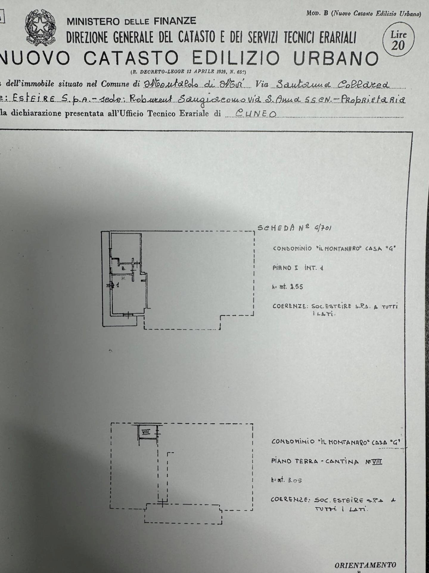 planimetria - Trilocale via Gonelle
 
28, Montaldo di Mondovì - planimetria 1