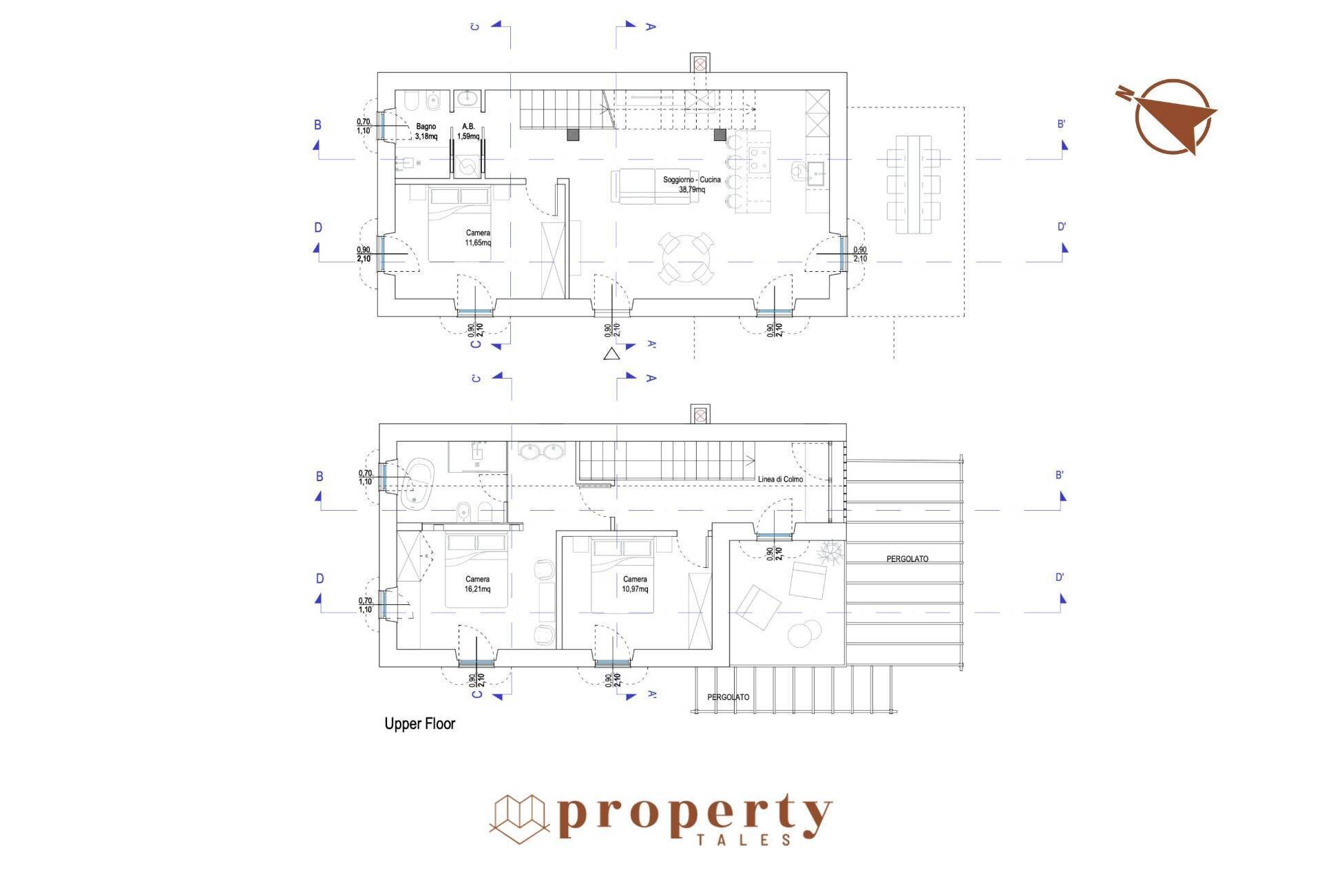 Foto 21 - Rustico Contrada Aso, Montefiore dell'Aso - planimetria 1