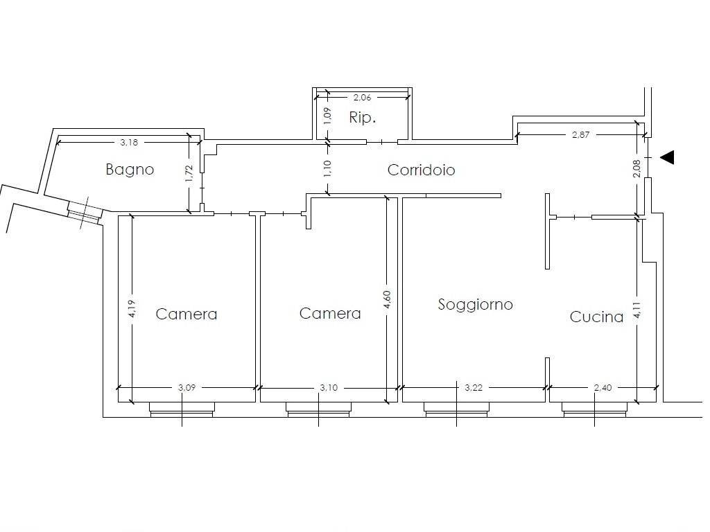 Foto 16 - Quadrilocale Via Sisto IV, Albisola Superiore - planimetria 1