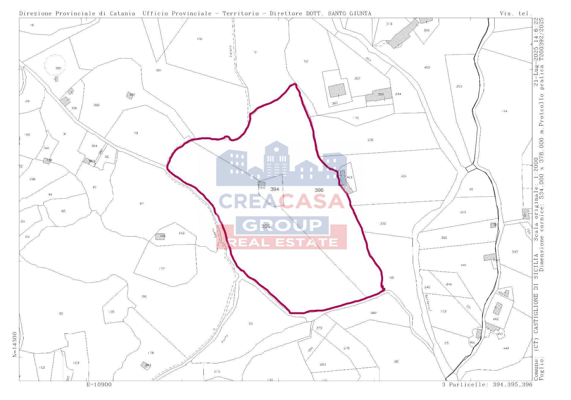 Foto 18 - Terreno agricolo Contrada Gaeto, Castiglione di Sicilia - planimetria 1
