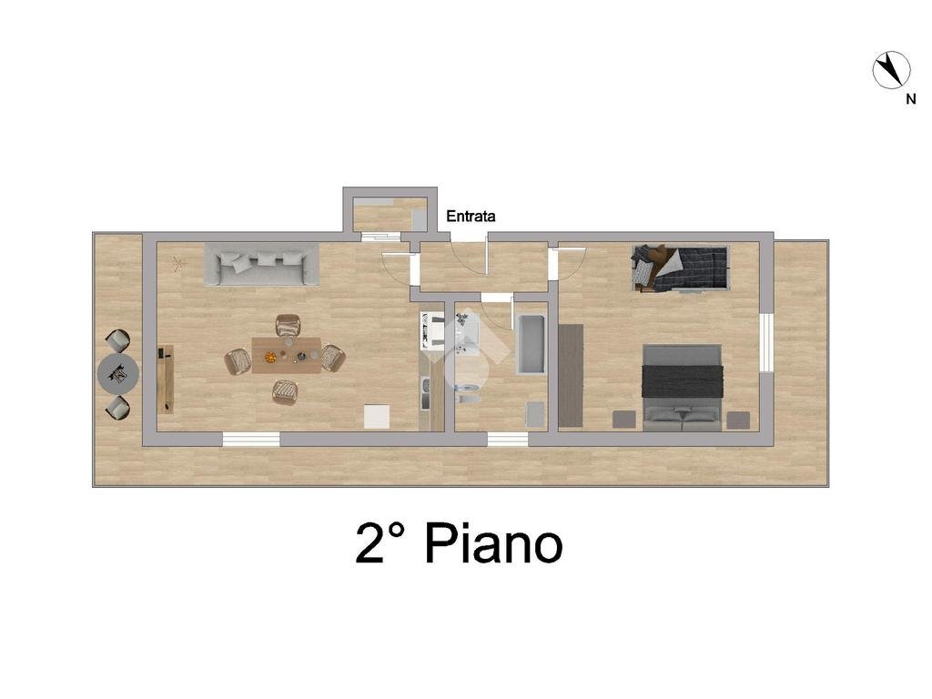 Bilocale Via Santo Stevi Inferiore, Santo Stefano al Mare - planimetria 1