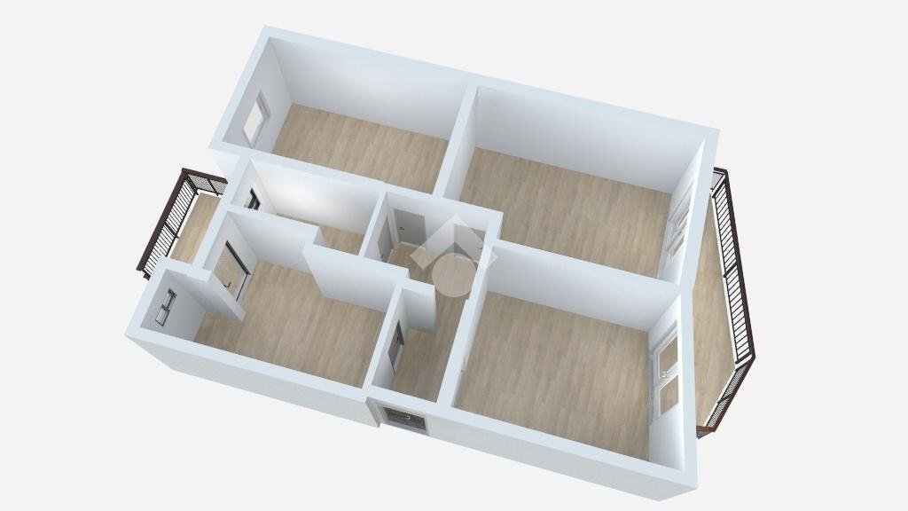 Four-room apartment Via gravere, Susa - floor plans 1