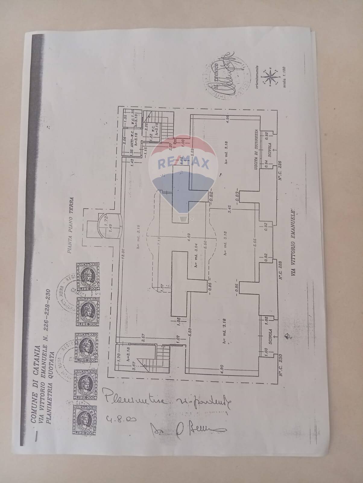 Pianta 2D - Commercial Premises Via Vittorio Emanuele II
 
226/228/230, Catania - floor plans 1