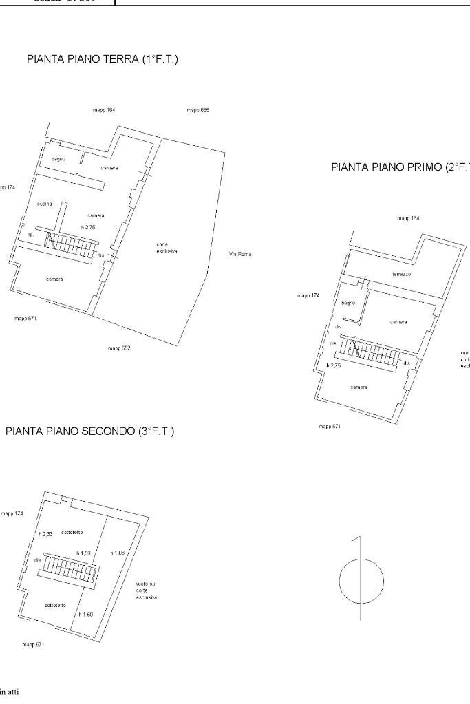 Casa semi indipendente Via Roma, Pomaro Monferrato - planimetria 1