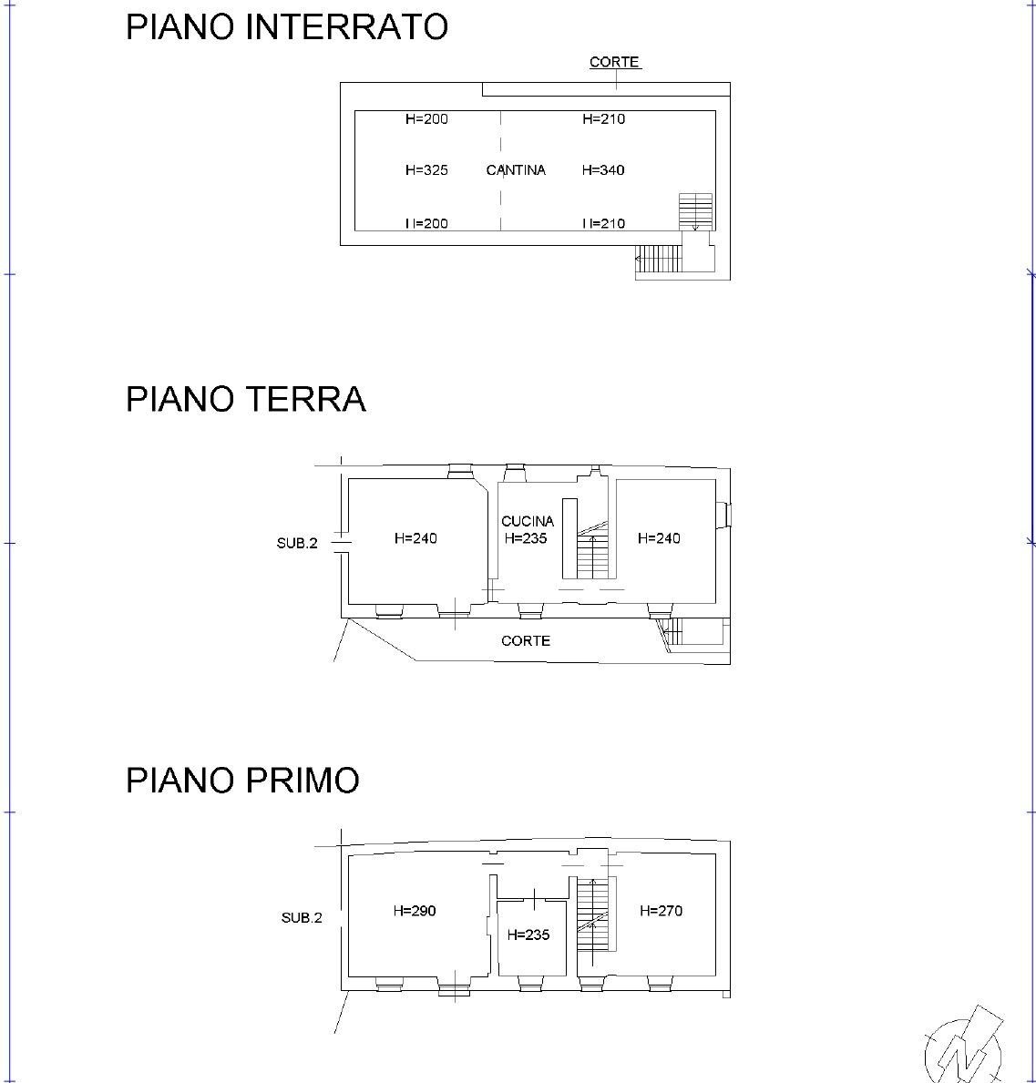 Villa Bifamiliare via Giovanni Giobert, Mongardino - planimetria 1
