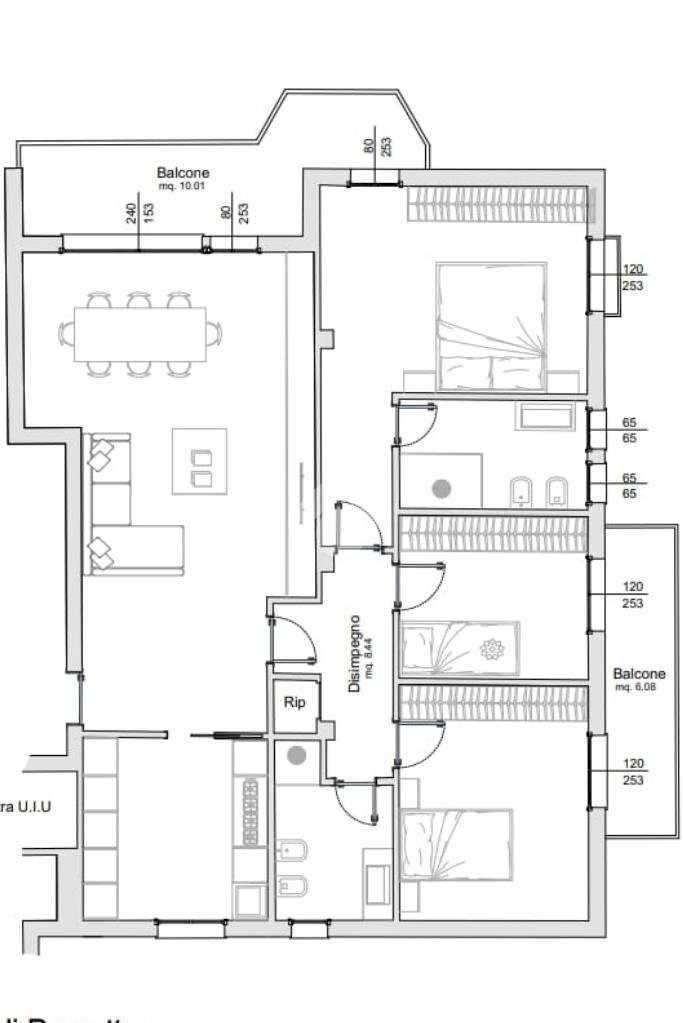 Quadrilocale Viale Giacomo Puccini, Sassuolo - planimetria 1