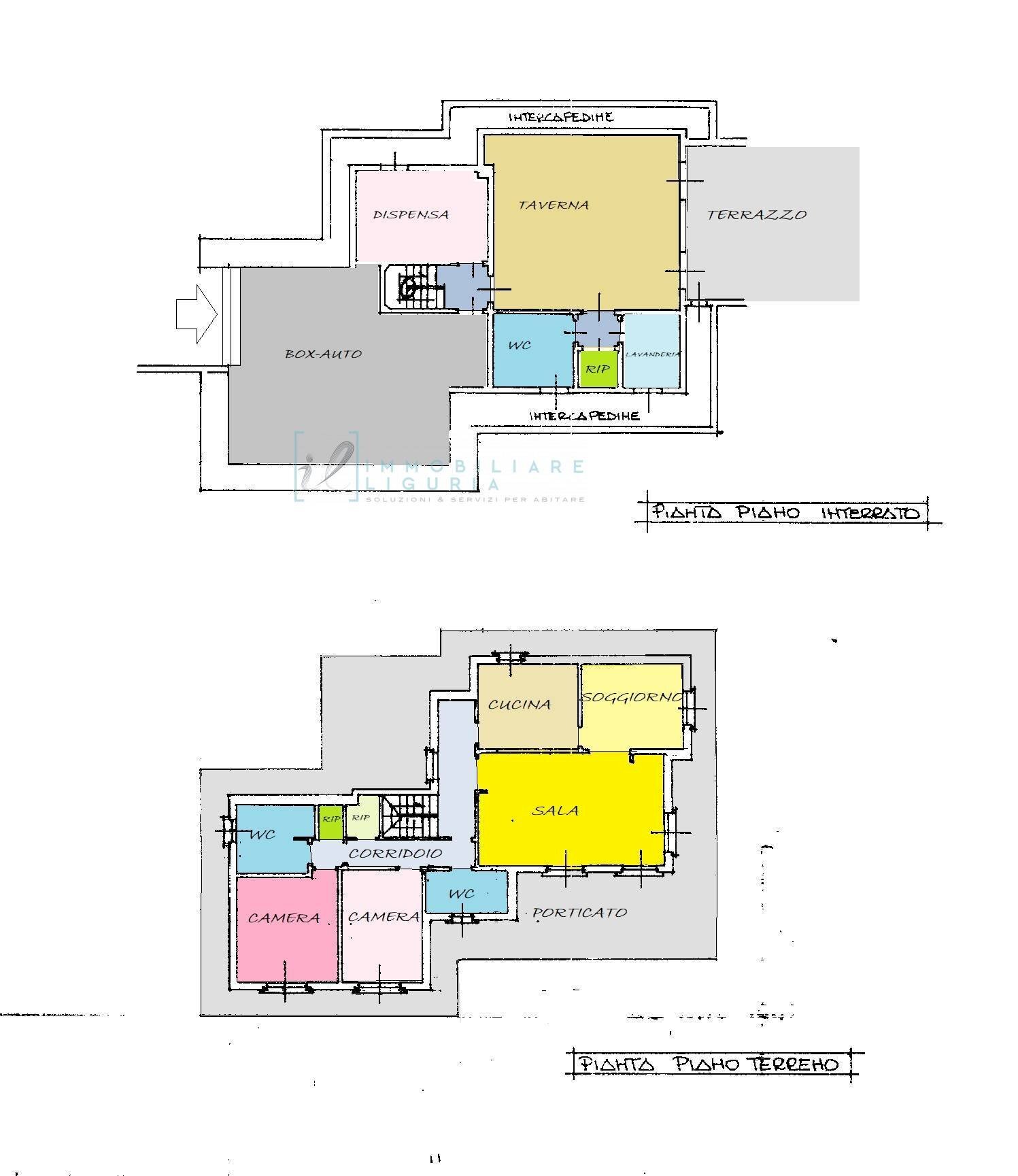 Foto 66 - Villa via crociata, Cisano sul Neva - planimetria 1