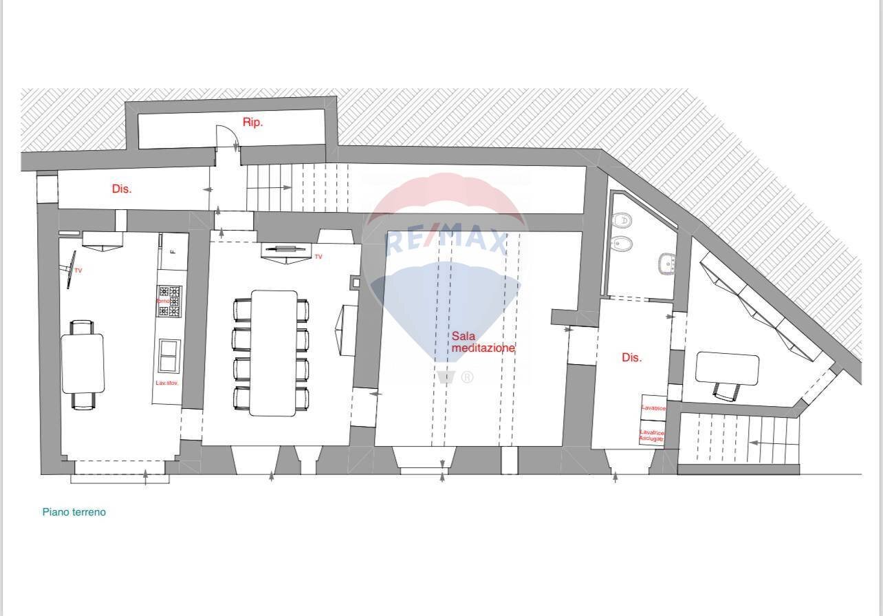 Pianta 2D - Rustico Santa Luce - planimetria 1