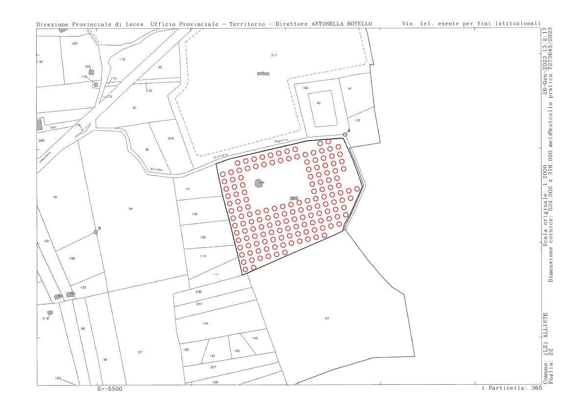 Foto 29 - Terreno edificabile Alliste - planimetria 1