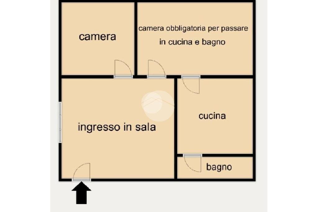 Three-room apartment Via Germano Jori, Genova (neighborhood Certosa) - floor plans 1